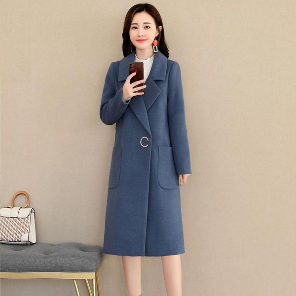 women's wool & blends womens winter coat cashmere straight woolen blouses warm plus size fashions female jacket s942, Black
women's wool & blends womens winter coat cashmere straight woolen blouses warm plus size fashions female jacket s942, Black