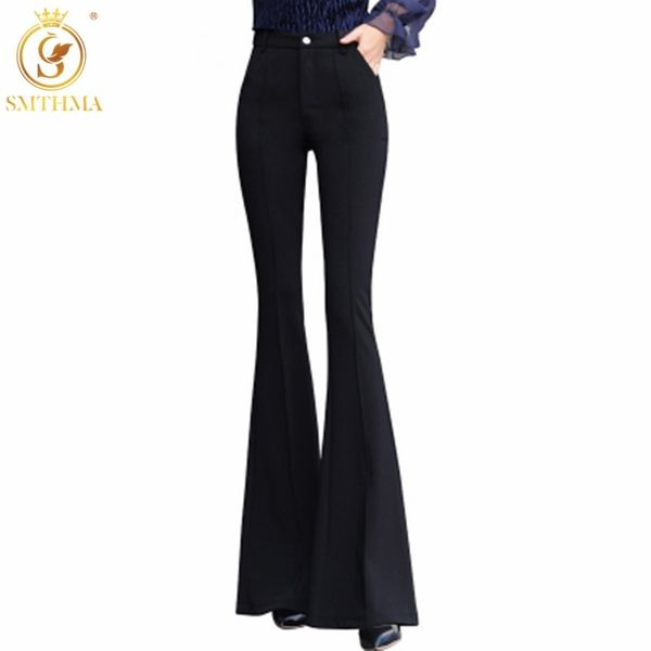 women summer sping fashion solid black pants ladies elegant bottom wide ruffles trousers s l xl 2xl full length 210520, Black;white
women summer sping fashion solid black pants ladies elegant bottom wide ruffles trousers s l xl 2xl full length 210520, Black;white