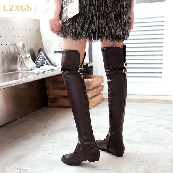 boots women over the knee round toe low heels female 2021 spring fashion casual thight high women's shoes, Black
boots women over the knee round toe low heels female 2021 spring fashion casual thight high women's shoes, Black