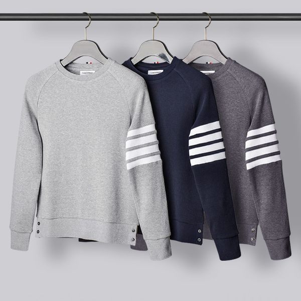 hoodies light luxury fashion brand tb autumn and winter stripe four bar waffle casual sports versatile round neck sweater coat for men, Black
hoodies light luxury fashion brand tb autumn and winter stripe four bar waffle casual sports versatile round neck sweater coat for men, Black