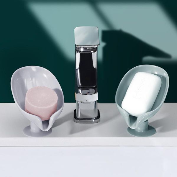 soap dishes leaf shape box drain holder bathroom shower sponge storage tray creative sucker gadget
soap dishes leaf shape box drain holder bathroom shower sponge storage tray creative sucker gadget