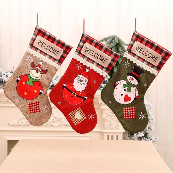 christmas decorations polyester fabric large socks xmas tree hanging gift bag decoration happy year
christmas decorations polyester fabric large socks xmas tree hanging gift bag decoration happy year