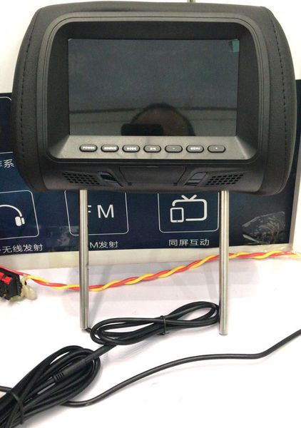 car video 7 inch tft led digital screen headrest monitor black beige colors av input
car video 7 inch tft led digital screen headrest monitor black beige colors av input