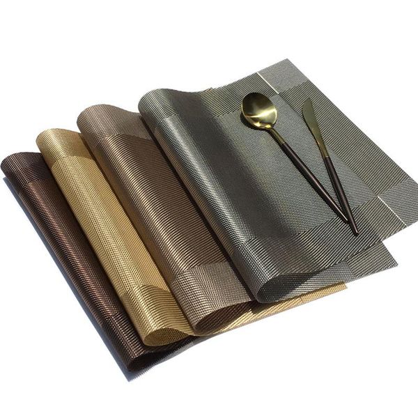mats & pads 4 pcs/set modern elegant pvc placemat kitchen dining table mat anti-slip placemats bowl pad cup cloth coasters
mats & pads 4 pcs/set modern elegant pvc placemat kitchen dining table mat anti-slip placemats bowl pad cup cloth coasters