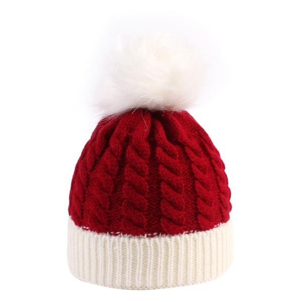 berets baby 2021 christmas beanie cap classic color block winter warm cable knit hat with fur pom for boys and girls, Blue;gray
berets baby 2021 christmas beanie cap classic color block winter warm cable knit hat with fur pom for boys and girls, Blue;gray