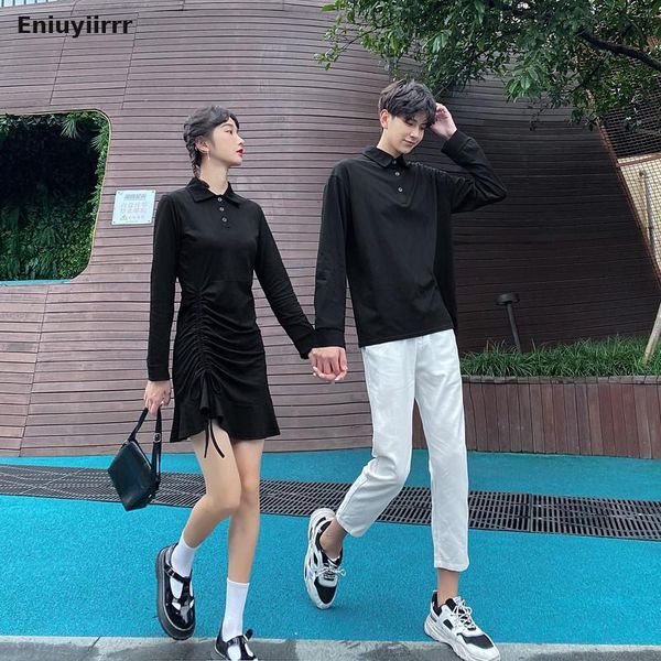 casual dresses 2021 autumn cute draped dress long sleeve honeymoon male female matching couple t-shirt cotton blend lovers clothes, Black;gray
casual dresses 2021 autumn cute draped dress long sleeve honeymoon male female matching couple t-shirt cotton blend lovers clothes, Black;gray