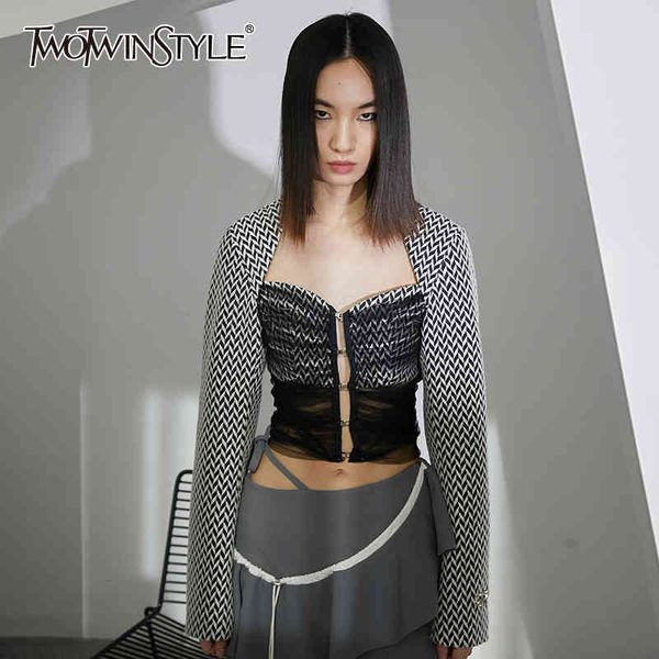 vintage mesh jacket for women square collar long sleeve print shirt slim jackets female fashion clothing 210524, White
vintage mesh jacket for women square collar long sleeve print shirt slim jackets female fashion clothing 210524, White