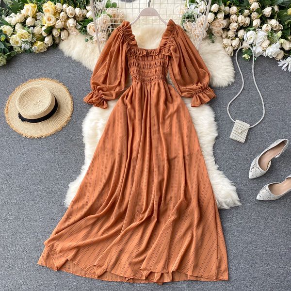 summer beach chiffon long dress elegant solid lantern sleeve high waist women maxi dress party club ladies vestidos 2021 newswimwear bathing, Black;gray
summer beach chiffon long dress elegant solid lantern sleeve high waist women maxi dress party club ladies vestidos 2021 newswimwear bathing, Black;gray