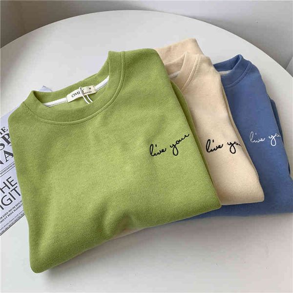 hoodies embroidered letter sweater women's loose lazy style 2021 autumn avocado green embroidered coat long sleeve top, Black
hoodies embroidered letter sweater women's loose lazy style 2021 autumn avocado green embroidered coat long sleeve top, Black