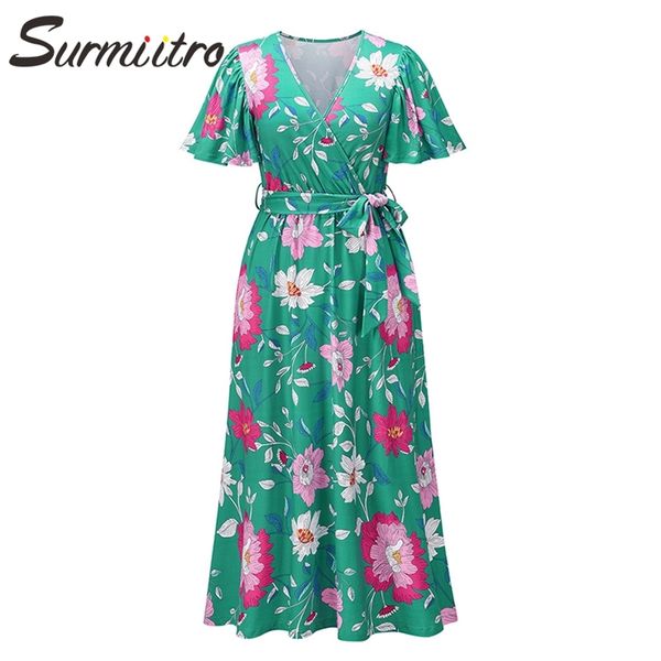 v neck long summer dress women fashion short butterfly sleeve floral print tunic beach party midi sundress female 210421, Black;gray
v neck long summer dress women fashion short butterfly sleeve floral print tunic beach party midi sundress female 210421, Black;gray