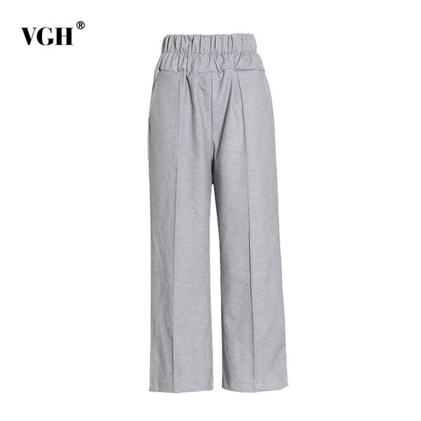 vgh gray loose wide leg pants for women high waist elastic minimalist solid casual trousers female fashion new clothing 210421, Black;white
vgh gray loose wide leg pants for women high waist elastic minimalist solid casual trousers female fashion new clothing 210421, Black;white