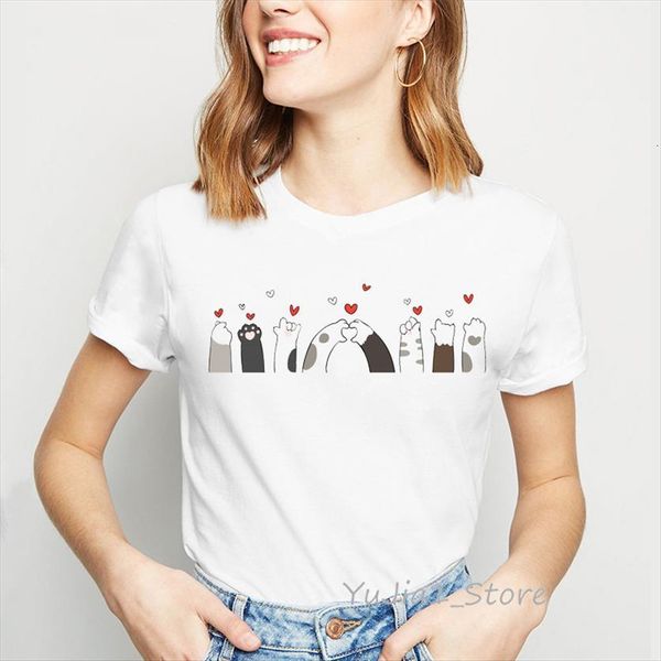 kawaii cats paw women t shirt animal print tshirts funny vogue cartoon harajuku anime ullzang korean style clothes, White
kawaii cats paw women t shirt animal print tshirts funny vogue cartoon harajuku anime ullzang korean style clothes, White