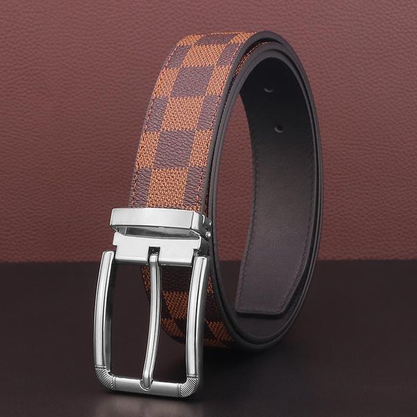 belts pin buckle men fashion genuine leather 3.3wide gray waist strap luxury designer ceinture homme, Black;brown
belts pin buckle men fashion genuine leather 3.3wide gray waist strap luxury designer ceinture homme, Black;brown
