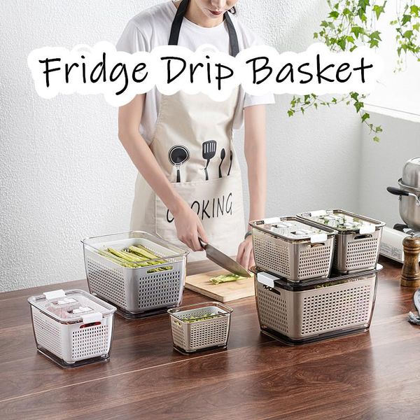 storage baskets 1pc kitchen plastic box fresh-keeping refrigerator fruit vegetable drain crisper containers with lid
storage baskets 1pc kitchen plastic box fresh-keeping refrigerator fruit vegetable drain crisper containers with lid