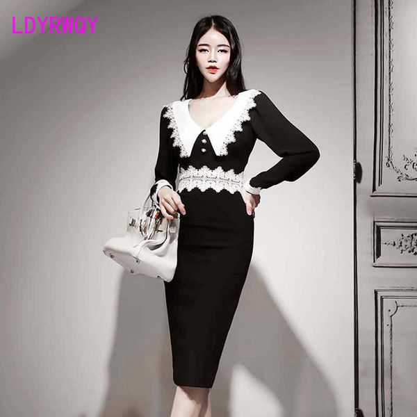 women's mid-length v-neck waist was thin package hip dress patchwork sheath office lady lace 210603, Black;gray
women's mid-length v-neck waist was thin package hip dress patchwork sheath office lady lace 210603, Black;gray