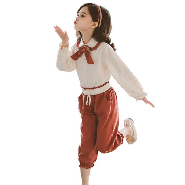 big girls clothes solid color blouse + pants patchwork sets teenage children's clothing 6 8 10 12 14 210528, White
big girls clothes solid color blouse + pants patchwork sets teenage children's clothing 6 8 10 12 14 210528, White