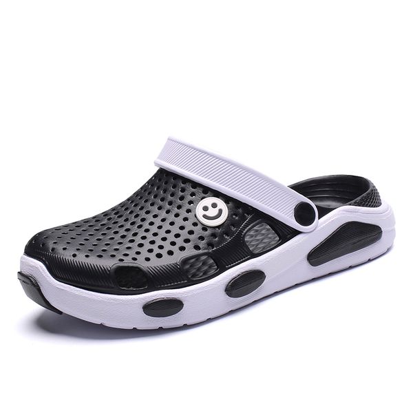 men women summer comfortable casual sandals outdoor hole shoe beach slippers lady gentlemen flip flops children walking, Black
men women summer comfortable casual sandals outdoor hole shoe beach slippers lady gentlemen flip flops children walking, Black