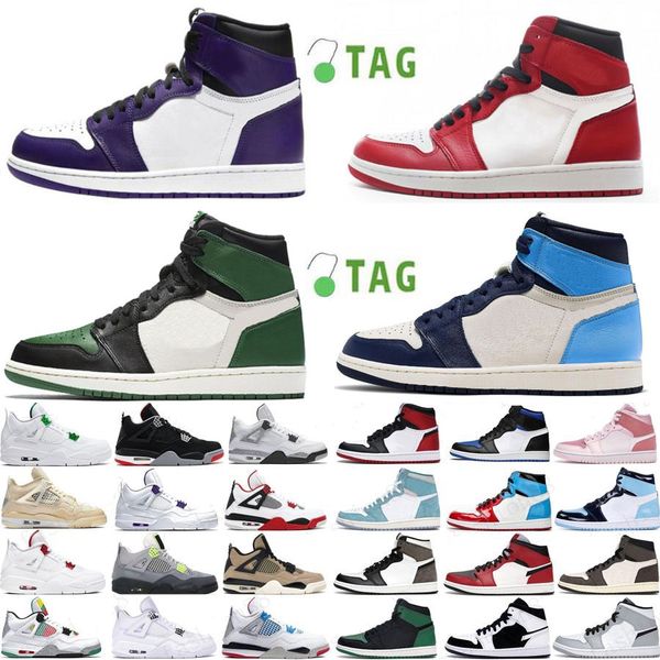 newst 4 jumpman 1 og 1s mens basketball shoes bred patent hyper royal university blue electro orange lucky green obsidian men women sneakers
newst 4 jumpman 1 og 1s mens basketball shoes bred patent hyper royal university blue electro orange lucky green obsidian men women sneakers