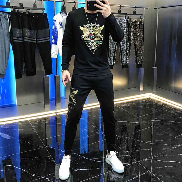 hoodies autumn custom laser granular suit versatile tile long-sleeve pants of men fine-fitting cloak two fashionable man parts, Black
hoodies autumn custom laser granular suit versatile tile long-sleeve pants of men fine-fitting cloak two fashionable man parts, Black