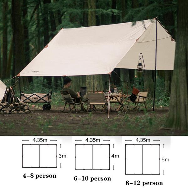 tents and shelters 8-12 person outdoor camping waterproof tarp tent 5mx4.35m ultralight garden canopy for sunshade beach sun shelter
tents and shelters 8-12 person outdoor camping waterproof tarp tent 5mx4.35m ultralight garden canopy for sunshade beach sun shelter