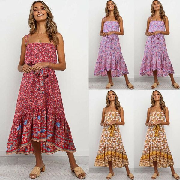 casual dresses women boho fashion floral long maxi dress ladies evening night club party beach, Black;gray
casual dresses women boho fashion floral long maxi dress ladies evening night club party beach, Black;gray