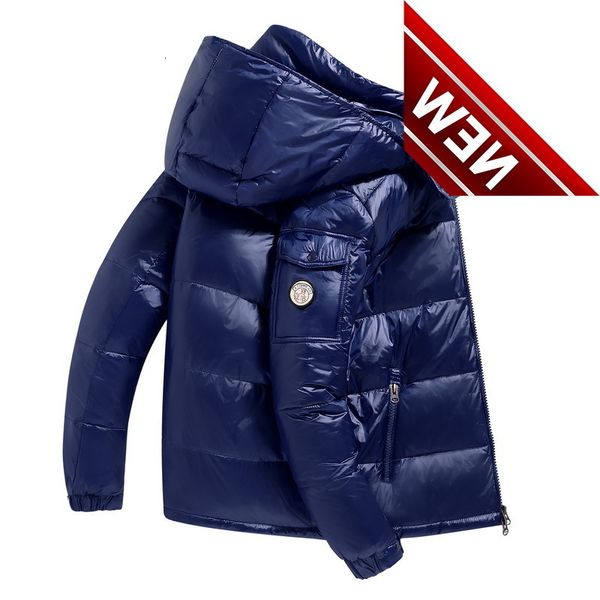 men jacket thickened down short shiny and women winter warmth super thick white duck couple, Black
men jacket thickened down short shiny and women winter warmth super thick white duck couple, Black