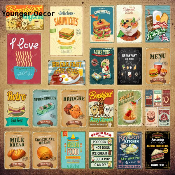 retro fast food breakfast lunch poster home kitchen decor sandwich milk bread wall art painting vintage metal tin signs yi-192
retro fast food breakfast lunch poster home kitchen decor sandwich milk bread wall art painting vintage metal tin signs yi-192