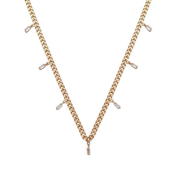 women fashion adjustable necklace exquisite geometric design zircon sweet clavicle choker classsic jewelry accessory chains, Silver
women fashion adjustable necklace exquisite geometric design zircon sweet clavicle choker classsic jewelry accessory chains, Silver