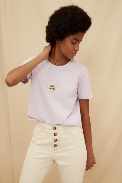 women's t-shirt trendyol 100 organic cotton basic printed knitted twoss21ts1442, White
women's t-shirt trendyol 100 organic cotton basic printed knitted twoss21ts1442, White
