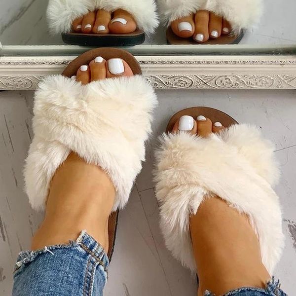 slip mules furry sandals winter on ladies fluffy women slipper cross platform slides flip flops plush shoes zapatos de mujer slippers, Black
slip mules furry sandals winter on ladies fluffy women slipper cross platform slides flip flops plush shoes zapatos de mujer slippers, Black