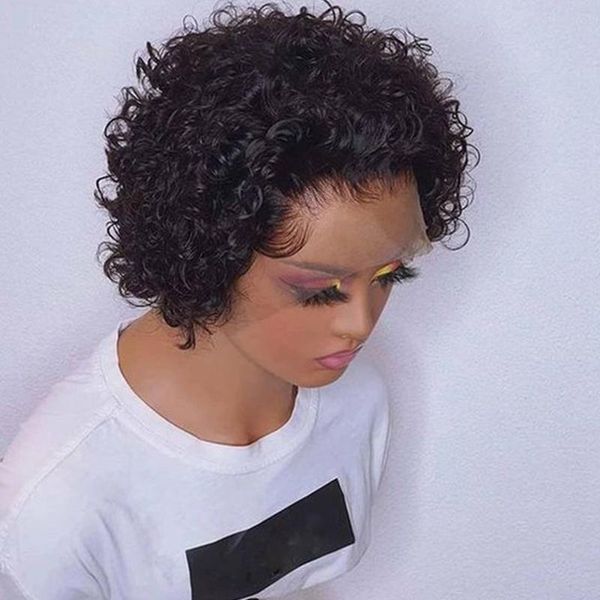 lace wigs curly closure wig 4x4 100% real human hair short for black women 13x1 swiss, Black;brown
lace wigs curly closure wig 4x4 100% real human hair short for black women 13x1 swiss, Black;brown