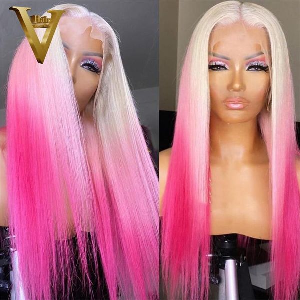 ombre pink yellow colored human hair wigs for women straight lace front wig brazilian remy transparent 4x4 closure, Black;brown
ombre pink yellow colored human hair wigs for women straight lace front wig brazilian remy transparent 4x4 closure, Black;brown