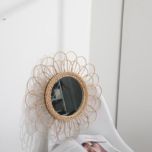mirrors rattan dressing mirror innovative art round living room wall hanging bathroom decoration makeup
mirrors rattan dressing mirror innovative art round living room wall hanging bathroom decoration makeup