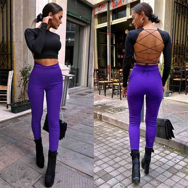 women t-shirt ladies long sleeve backless party clubwear casual bandage hollow out slim short female clothing 210522, White
women t-shirt ladies long sleeve backless party clubwear casual bandage hollow out slim short female clothing 210522, White