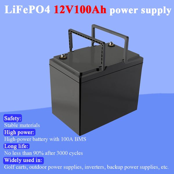 land voyager 12v 100ah lifepo4 battery pack with 100a bms 4s 12.8v 1200w backup for rv campers solar golf carts marine
land voyager 12v 100ah lifepo4 battery pack with 100a bms 4s 12.8v 1200w backup for rv campers solar golf carts marine