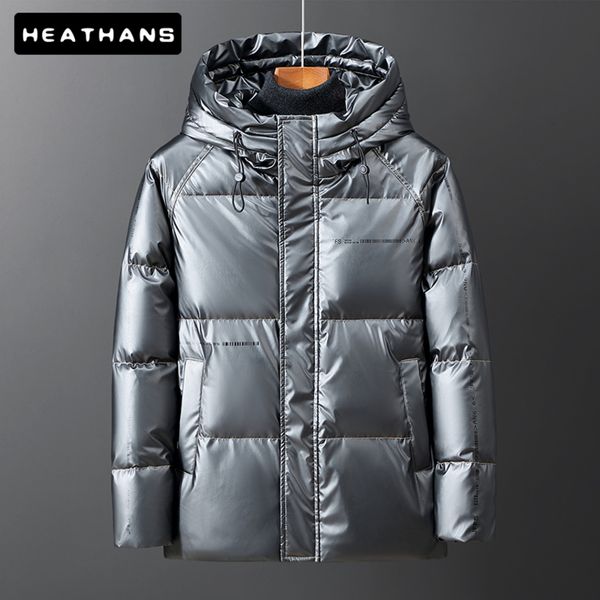 2021 new pu 90% white duck down men's thick et warm short winter hooded raincoat, Black
2021 new pu 90% white duck down men's thick et warm short winter hooded raincoat, Black