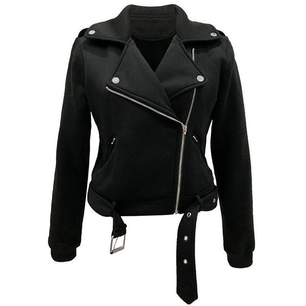 women's leather & faux autumn tide gothic warm high street casual women jackets white slim plain zipper plus size overcoats female cool, Black
women's leather & faux autumn tide gothic warm high street casual women jackets white slim plain zipper plus size overcoats female cool, Black