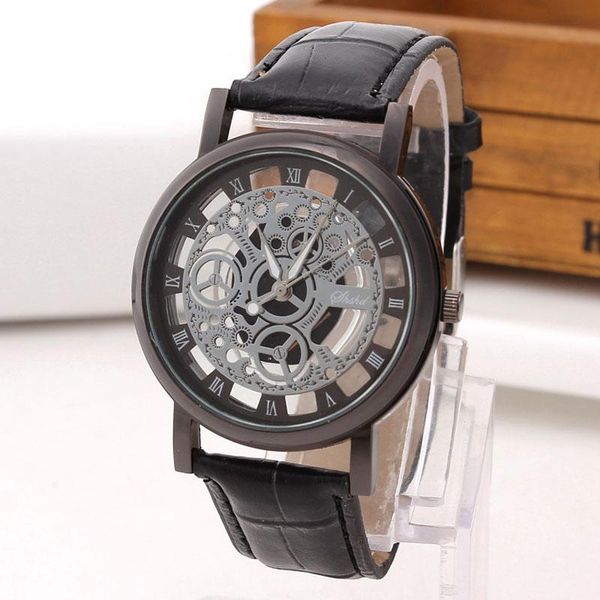 fashion hollowing out watches men roma dial quartz wristwatches clock clearance sale gift for husband, Slivery;brown
fashion hollowing out watches men roma dial quartz wristwatches clock clearance sale gift for husband, Slivery;brown