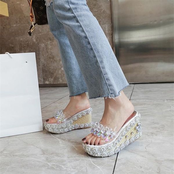 slippers pxelena luxury designer wedge platform high heels slides transparent women crystal rhinestone ladies dress shoes shiny, Black
slippers pxelena luxury designer wedge platform high heels slides transparent women crystal rhinestone ladies dress shoes shiny, Black