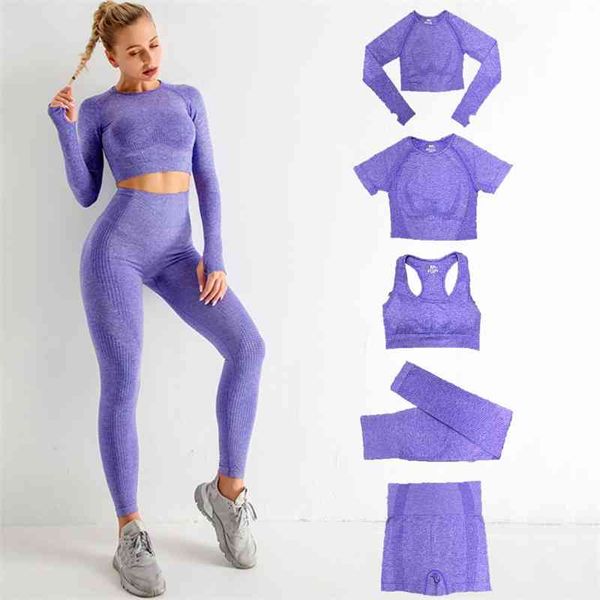2/3/5pcs seamless women yoga set workout sportswear gym clothing fitness long sleeve crop high waist leggings sports suits, Black;white
2/3/5pcs seamless women yoga set workout sportswear gym clothing fitness long sleeve crop high waist leggings sports suits, Black;white