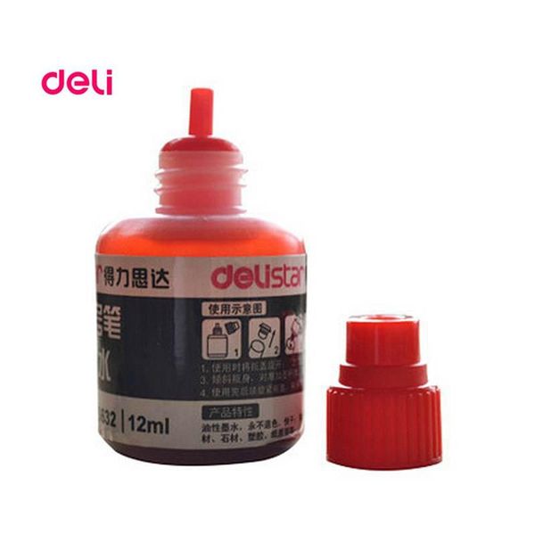 refills deli 12 ml permanent waterproof instantly dry graffiti paint red pen oil ink refill for colored marker pens, Black;red
refills deli 12 ml permanent waterproof instantly dry graffiti paint red pen oil ink refill for colored marker pens, Black;red