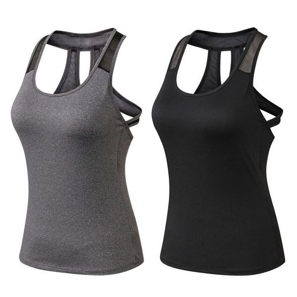 running jerseys women high elastic breathable fitness vest gym u-neck sporting backless comfortable t shirt femme, Black;blue
running jerseys women high elastic breathable fitness vest gym u-neck sporting backless comfortable t shirt femme, Black;blue