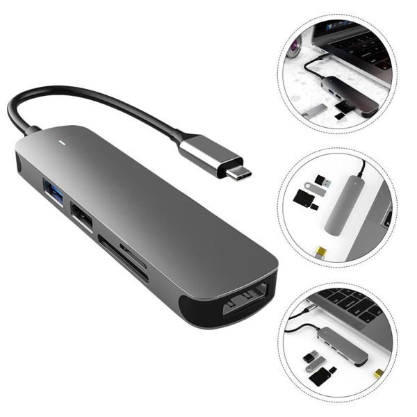 hubs aluminum alloy usb hub 5-in-1 dock station for computer lapphone
hubs aluminum alloy usb hub 5-in-1 dock station for computer lapphone