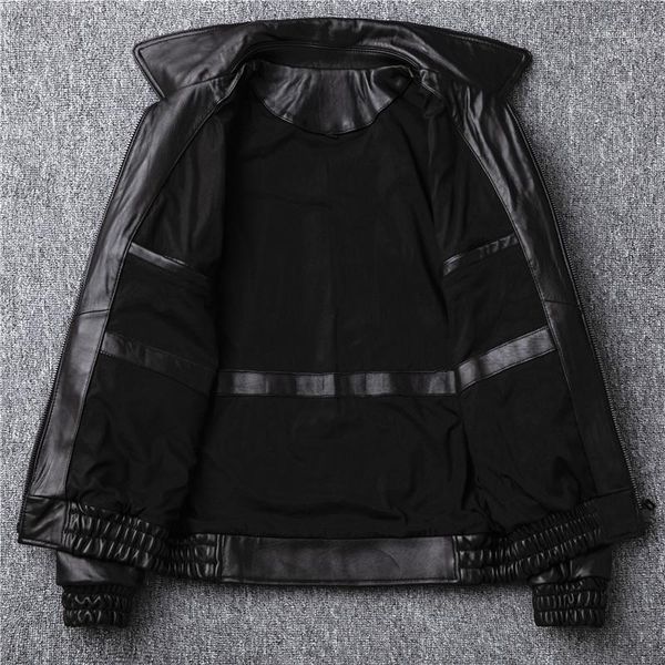 men's leather & faux ,2021 sales casual jacket.man warm genuine coat.quality sheepskin jackets.motor jacket, Black
men's leather & faux ,2021 sales casual jacket.man warm genuine coat.quality sheepskin jackets.motor jacket, Black