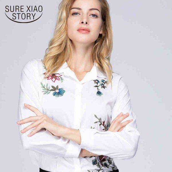 fashion long sleeves women blouse floral embroidery office lady shirt women's clothing blusas 20h 30 210415, White
fashion long sleeves women blouse floral embroidery office lady shirt women's clothing blusas 20h 30 210415, White