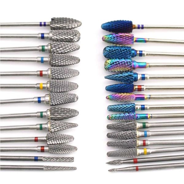 nail art equipment 20types tungsten blue rainbow carbide drill bit head electric mills cutter for manicure machine files accessories, Silver
nail art equipment 20types tungsten blue rainbow carbide drill bit head electric mills cutter for manicure machine files accessories, Silver