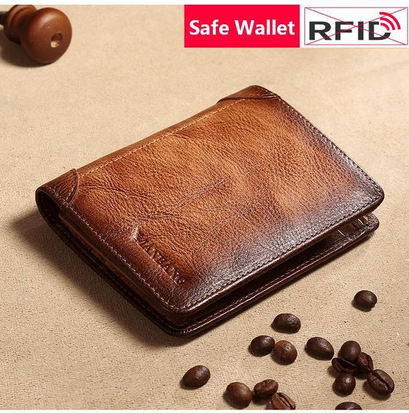 blocking safe genuine leather small men wallet vintage style fashion short male purse 2021 card holder, White
blocking safe genuine leather small men wallet vintage style fashion short male purse 2021 card holder, White