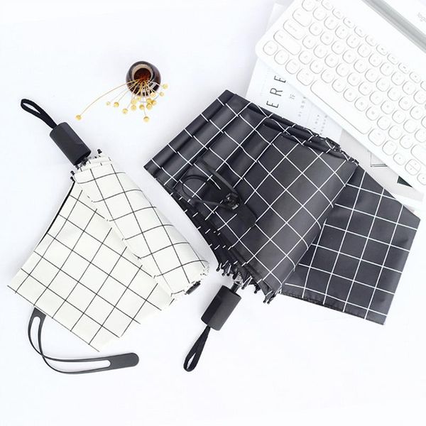 umbrellas black and white grid umbrella folding dual-purpose sunny rainy simple designer fashion
umbrellas black and white grid umbrella folding dual-purpose sunny rainy simple designer fashion