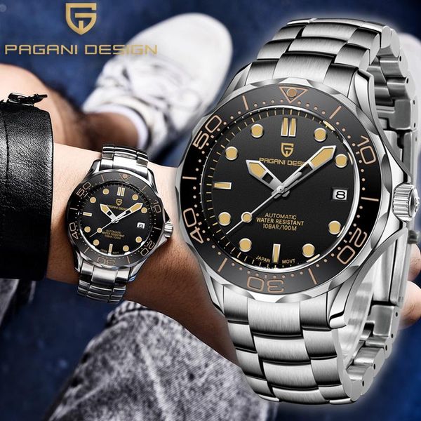 wristwatches pagani design luxury men's watches business waterproof stainless steel men mechanical automatic reloj hombre, Slivery;brown
wristwatches pagani design luxury men's watches business waterproof stainless steel men mechanical automatic reloj hombre, Slivery;brown