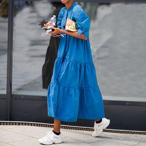 womens summer dress bohemian sundress vonda vintage half lantern sleeve swing party long dress casual robe plus size vestidos, Black;gray
womens summer dress bohemian sundress vonda vintage half lantern sleeve swing party long dress casual robe plus size vestidos, Black;gray